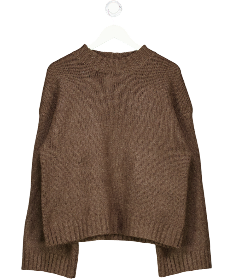 White Fox Brown Winter's Chill Knit Sweater UK S/M