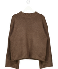 White Fox Brown Winter's Chill Knit Sweater UK S/M