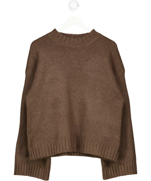 White Fox Brown Winter's Chill Knit Sweater UK S/M
