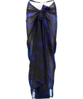 Sydney lane Blue Clovelly Long Sarong Neptune Print One Size