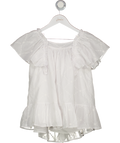 Benedita Ivory White Embroidered Bow Back Dancing Dress 5 Years