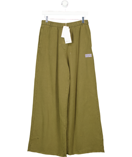 American Vintage Green 20 Years Plizzy Joggers UK 8