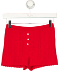 Papi Lav Red Mini Shorts UK S