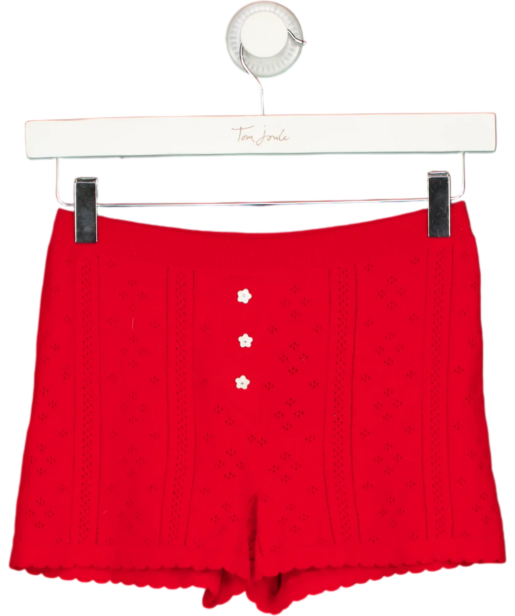 Papi Lav Red Mini Shorts UK S