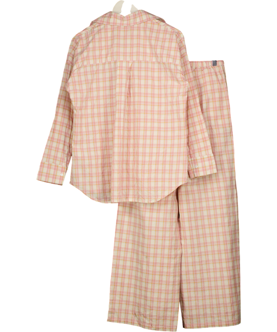 identity lingerie Pink & White Print Pyjamas With Long Sleeve UK S