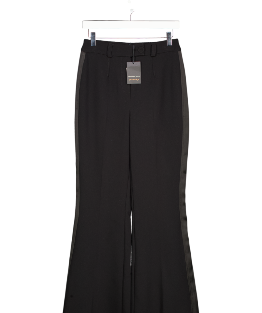 River Island Black Tux Straight Trouser UK 6