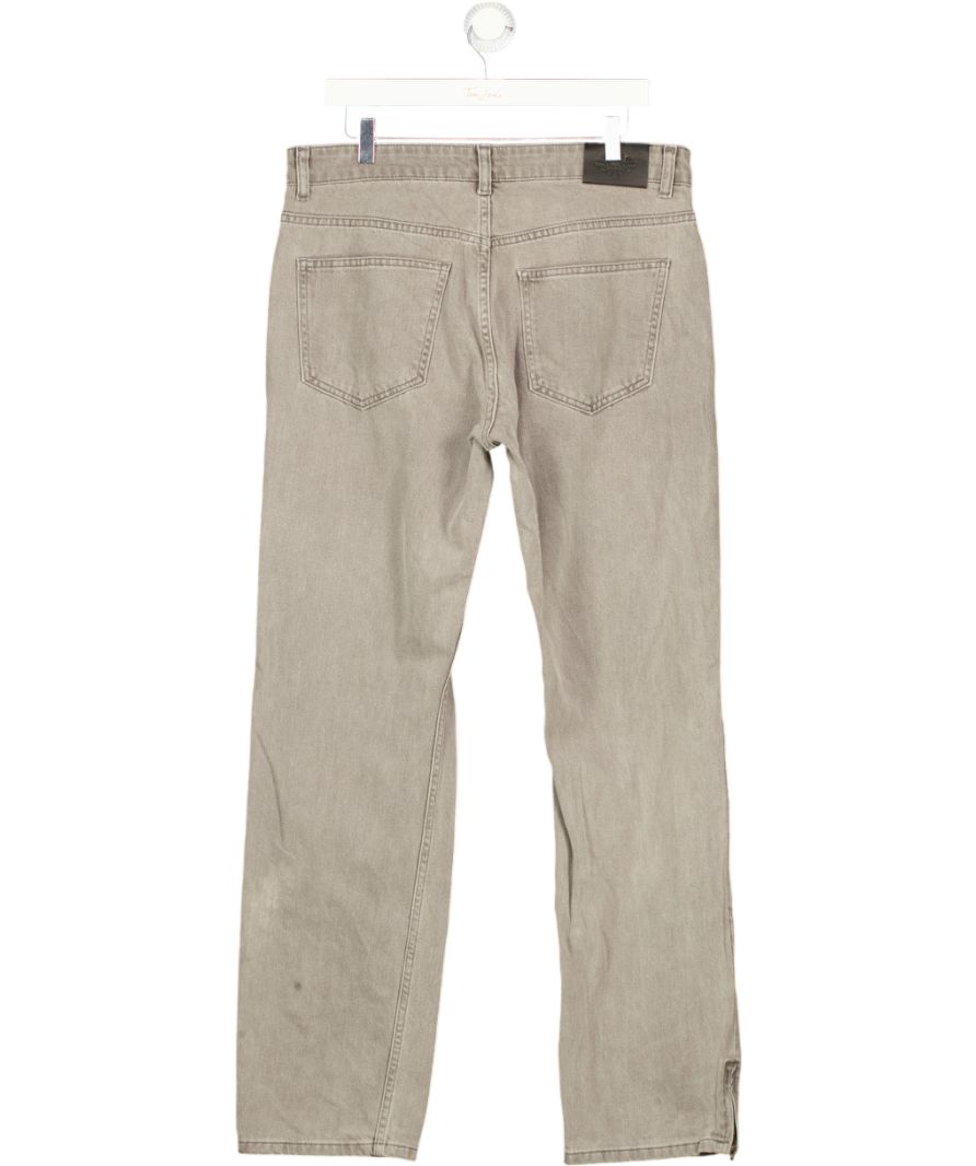 The Couture Club Grey Ripped Detail Relaxed Jeans W34