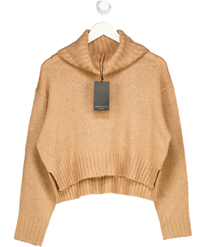Brave Soul Brown Boxy Cropped Turtle Neck Sweater UK M