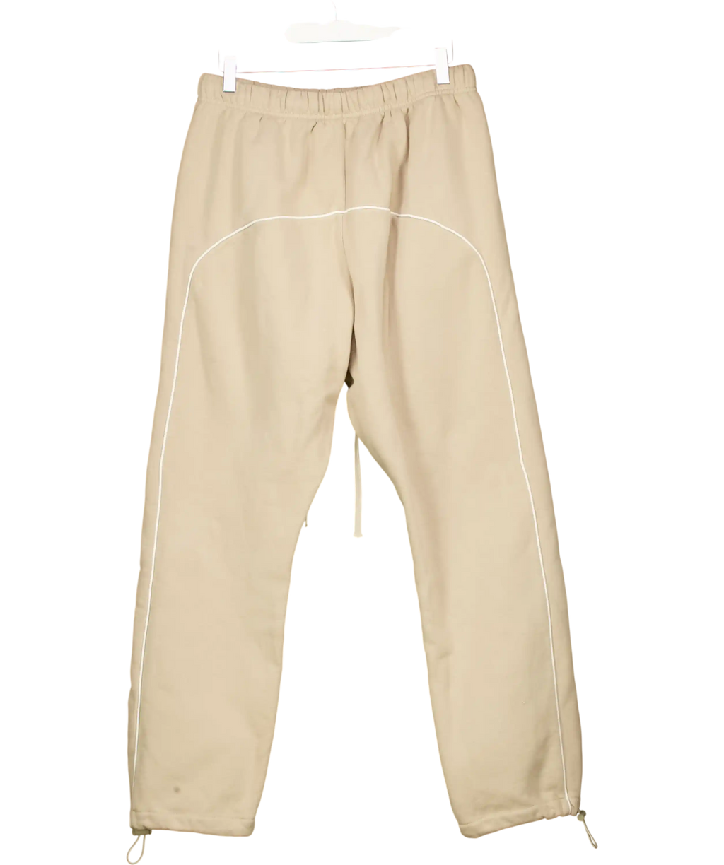 essentials Beige Training Classic Flare Sweatpant UK S