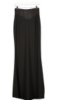 Club L Black Studio  Ivanna High Waist Maxi Skirt With Mesh Corset Waist Detail  UK 8