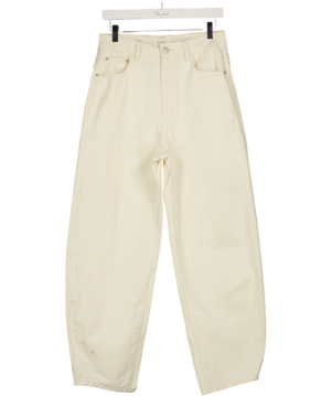 DISSH Cream Caleb Barrel Leg Jeans UK 10