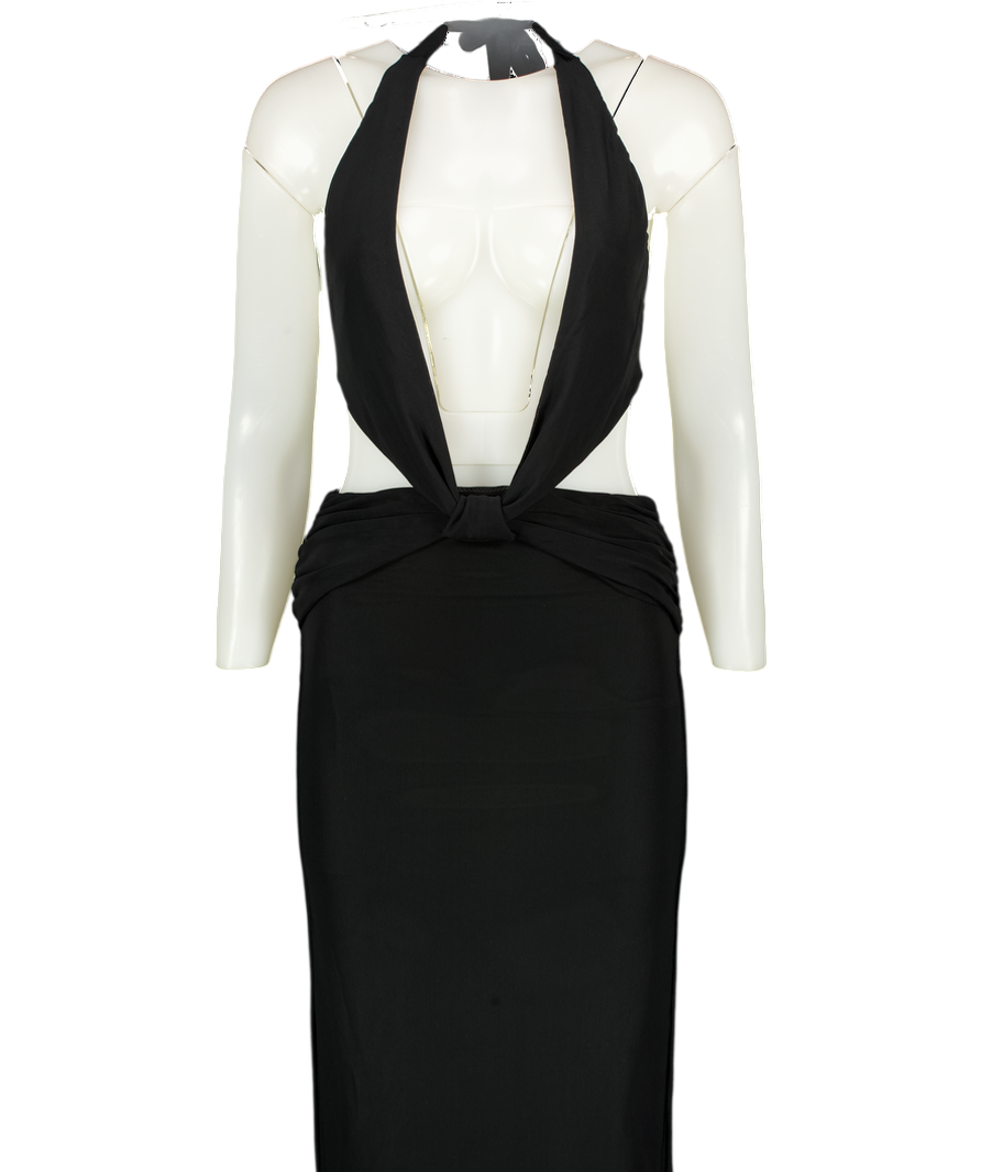 White Fox Everybody's Watching Maxi Dress Black UK S