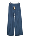 Nike Trend Woven Mid Rise Wide Leg Trousers In Navy Blue UK S
