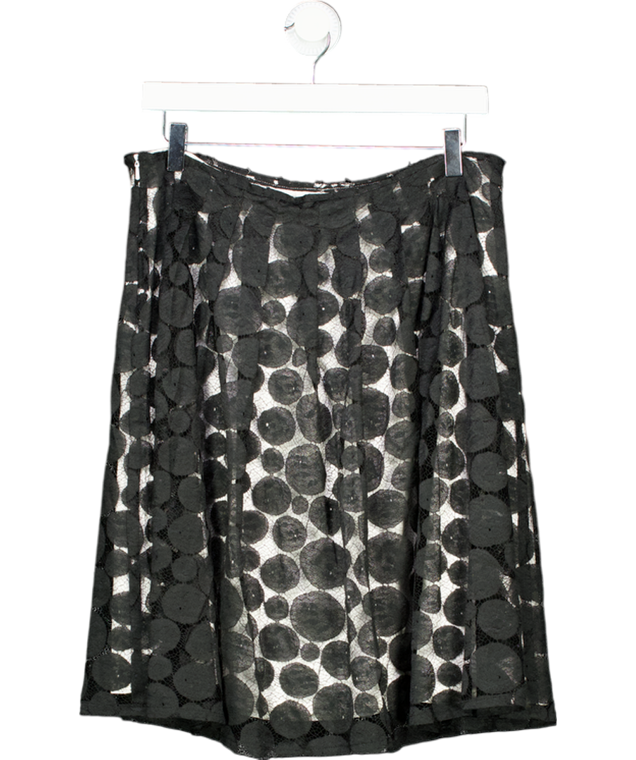 BOSS Black Lace Mini Skirt With White Underlayer UK 14