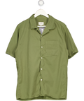 OCTOBRE EDITIONS Green 100% Cotton Short Sleeve Shirt UK M