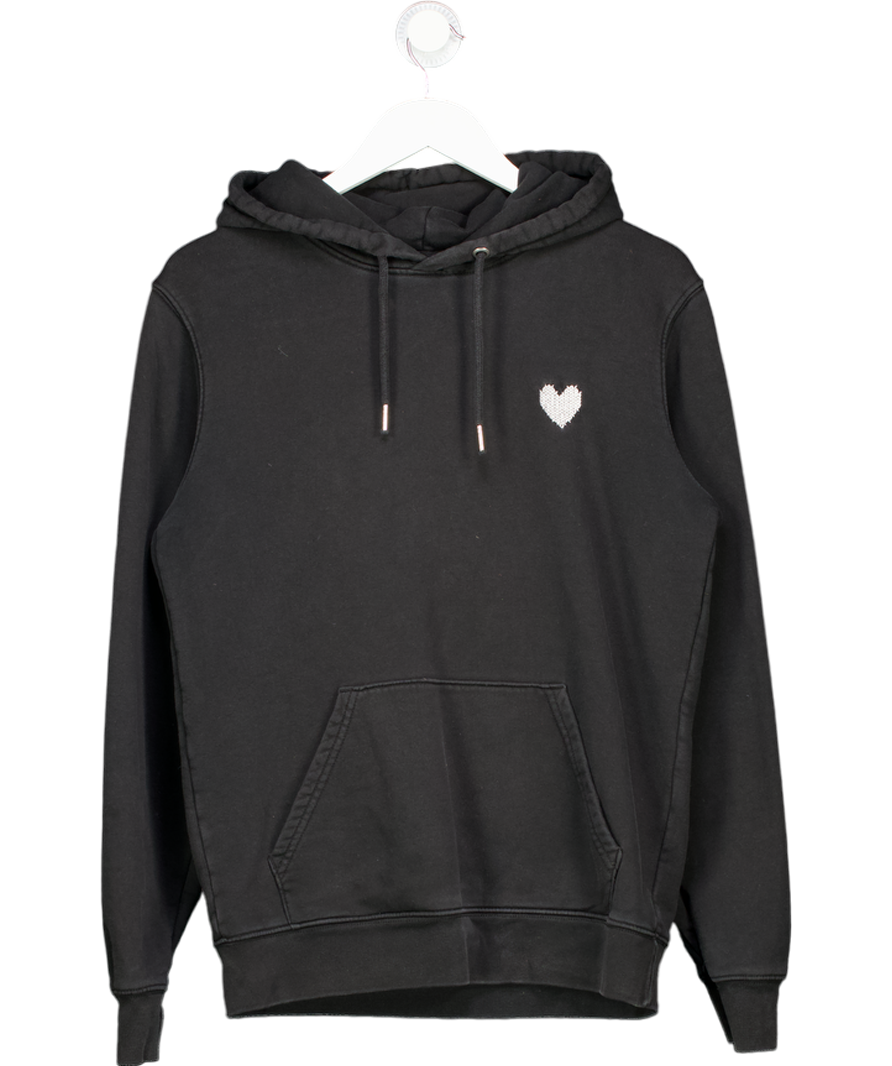 Made with love by Tom Daley Black White Embroidered Hoodie UK XS