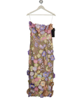 Elliatt Multicoloured Pastel Helena Strapless Midi Dress UK S/M