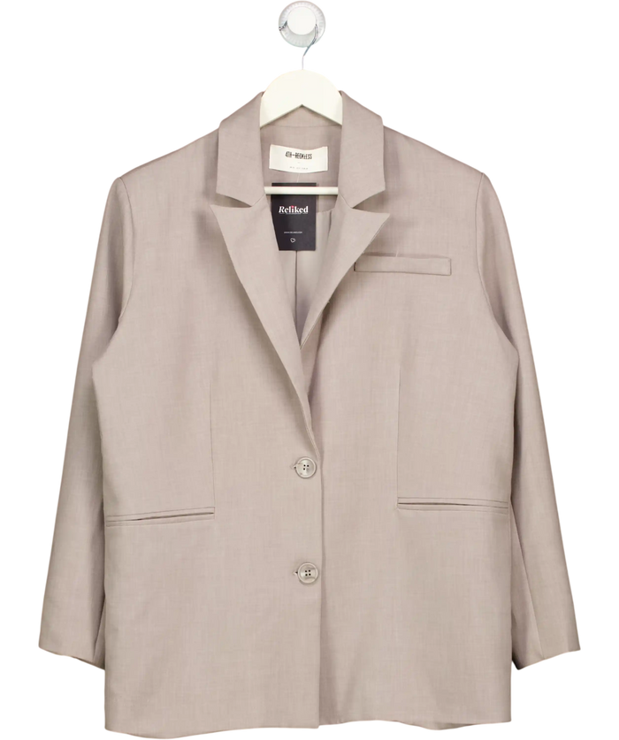 4th & Reckless Bristol Blazer Grey Melange UK 10