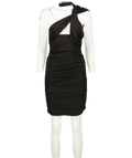 Club L Black Ruched Mini Dress UK 8
