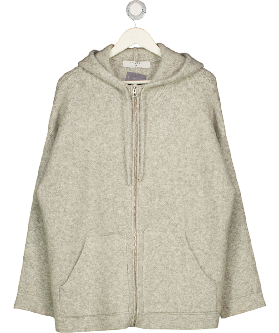 Primark Grey Zip Through Hoodie UK M