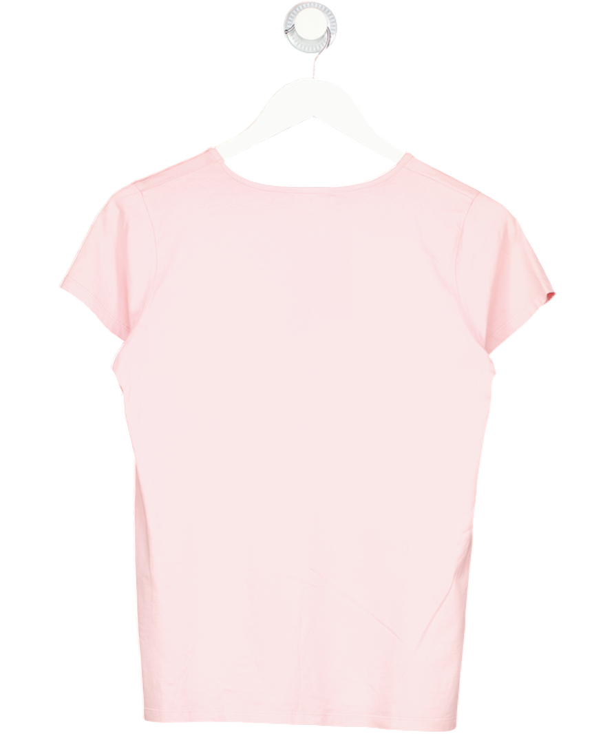 WYSE LONDON Pink "Bonjour" Logo T-shirt Sz1 UK 8