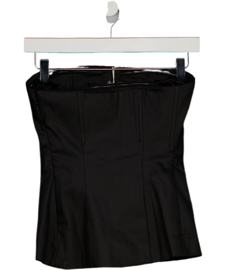 DL1961 Black Strapless Corset Top UK XS
