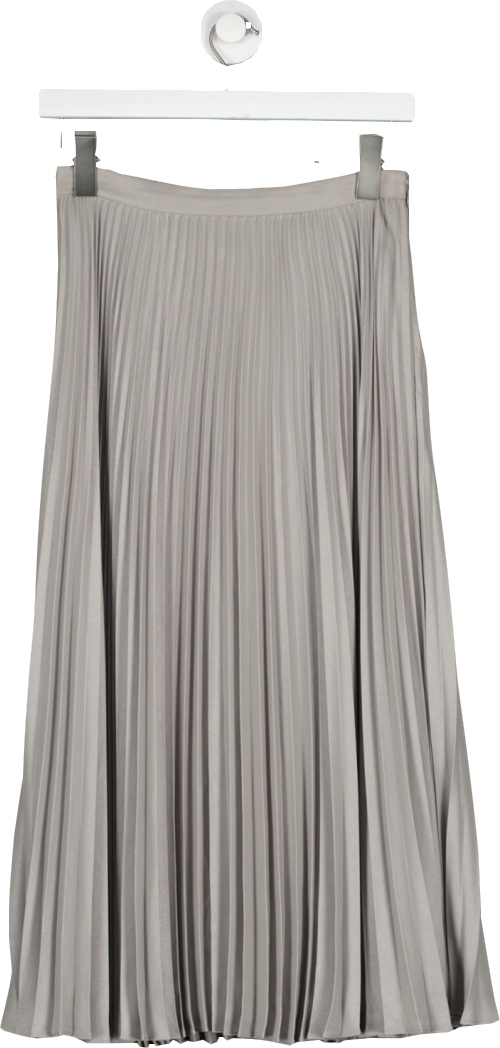 Club Monaco Grey Angle Pleated Skirt UK S