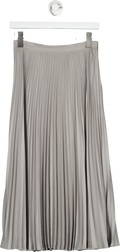 Club Monaco Grey Angle Pleated Skirt UK S