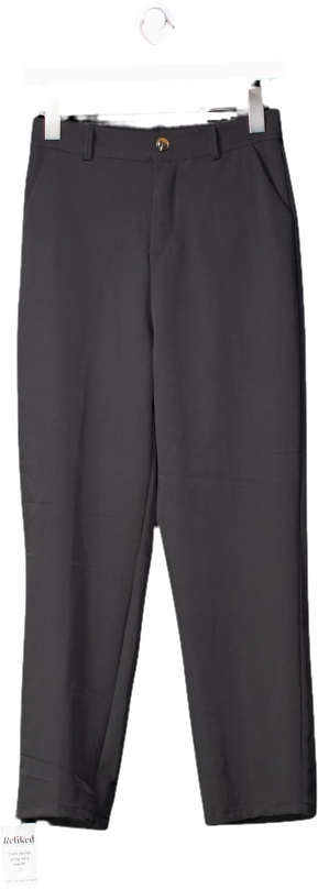 J.ING Black Tailored Side Pocket Trousers UK S