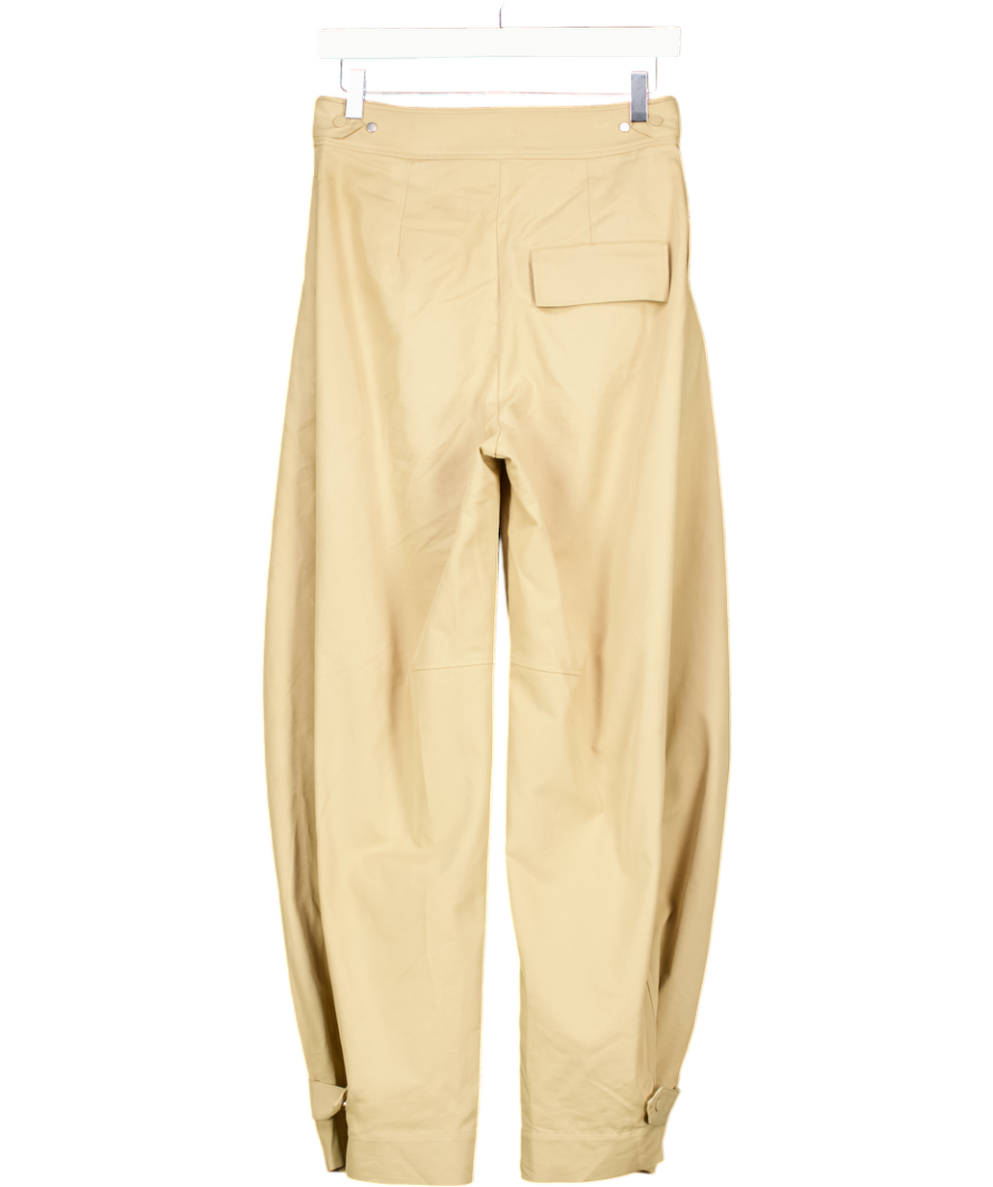 COS Beige Utility Barrel-leg Trousers UK 6