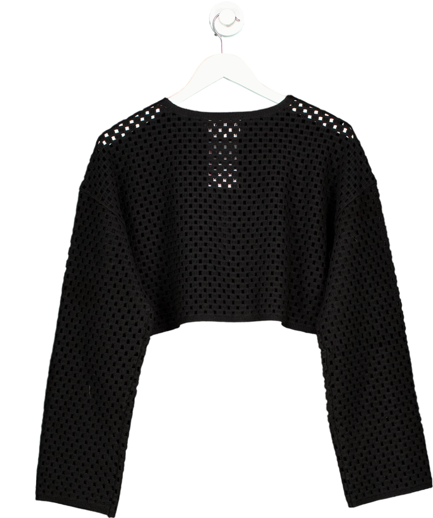 WRSTBHVR Black Lotta Open Knit Seeater UK S