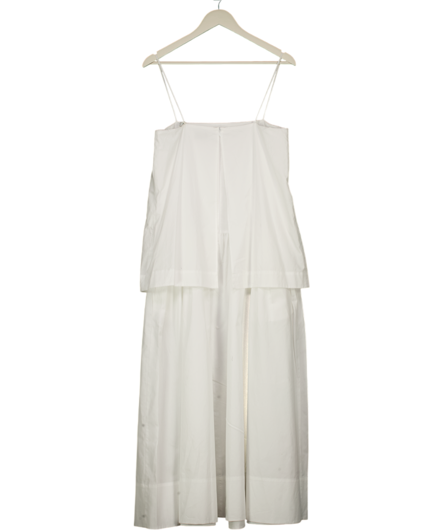 HOUSE OF DAGMAR White Cotton Strap Dress UK 10