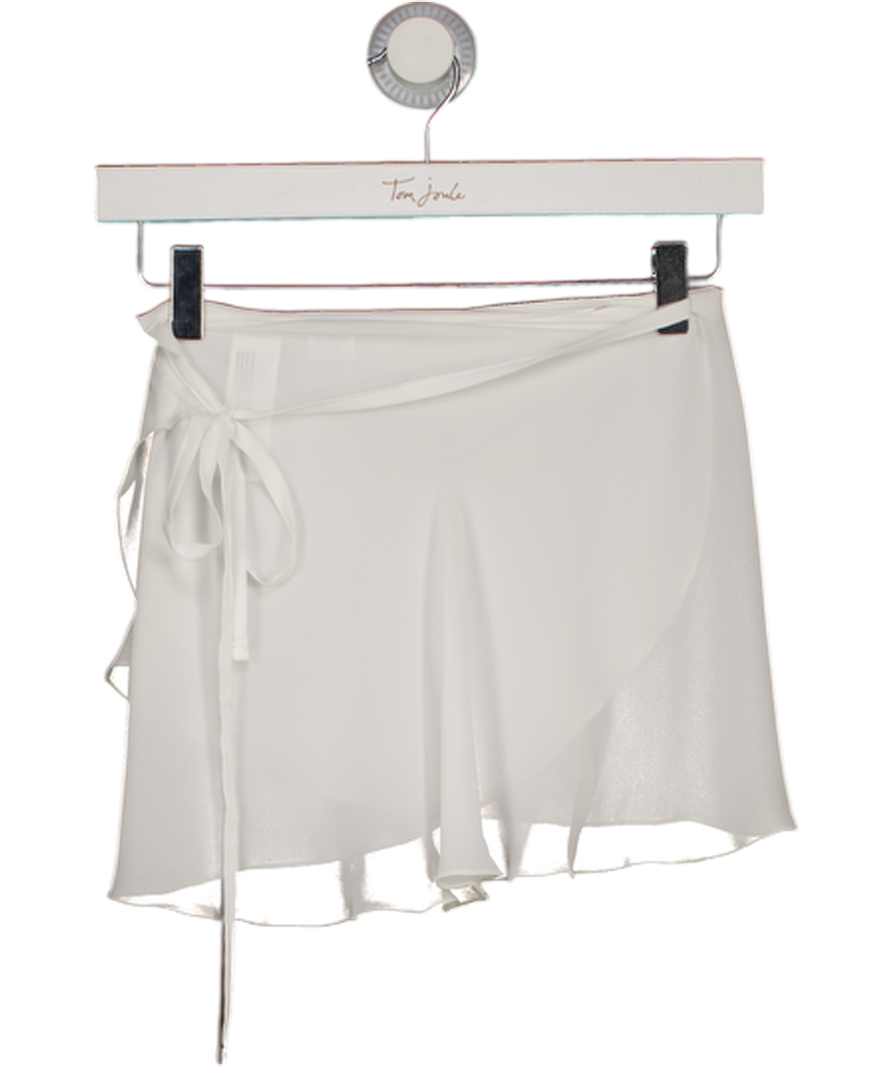 BLOCH White Georgette Wrap Ballet Skirt UK M/L