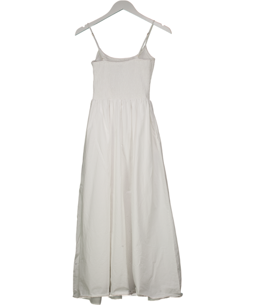 DISSH Milano White Cotton Midi Dress UK 8