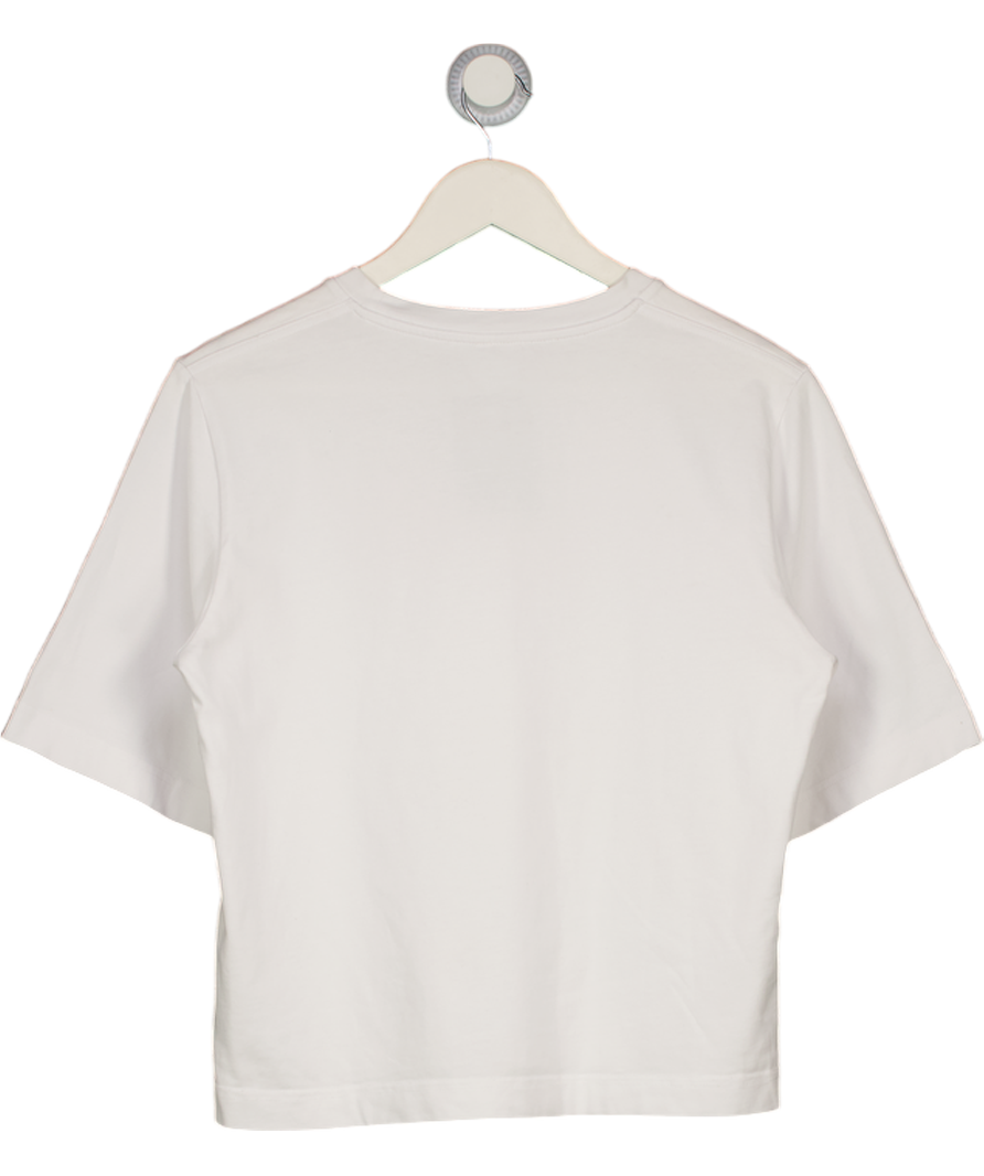 ARKET White Signature Boxy T-shirt UK XS