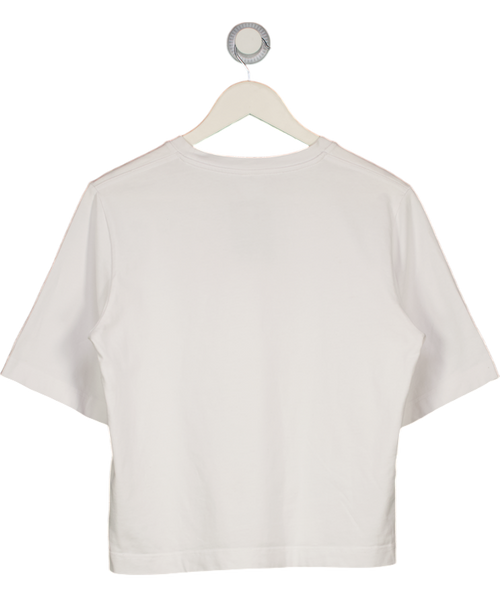 ARKET White Signature Boxy T-shirt UK XS