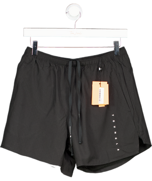 Young LA Black Lightweight Vented Running Shorts UK M