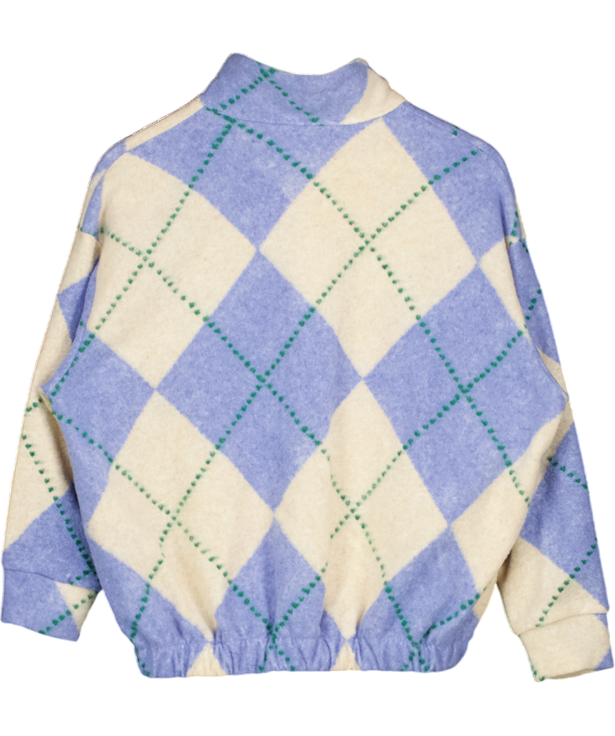 Made in Italy Blue & Beige Zip Jumper UK S