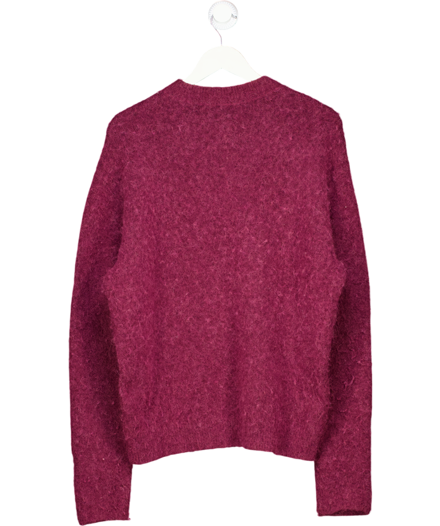 Acne Studios Red Brushed-knit Jumper UK S