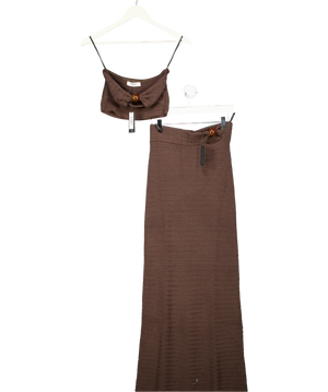 4th & Reckless 2-Piece Brown Orilla Set UK 8