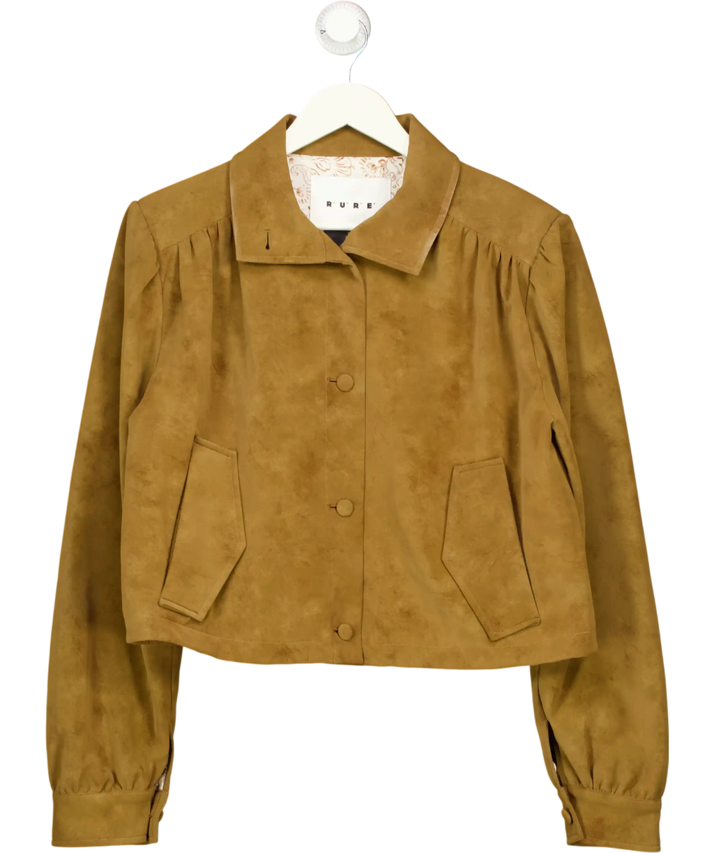 RURE Brown Button Up Jacket UK S