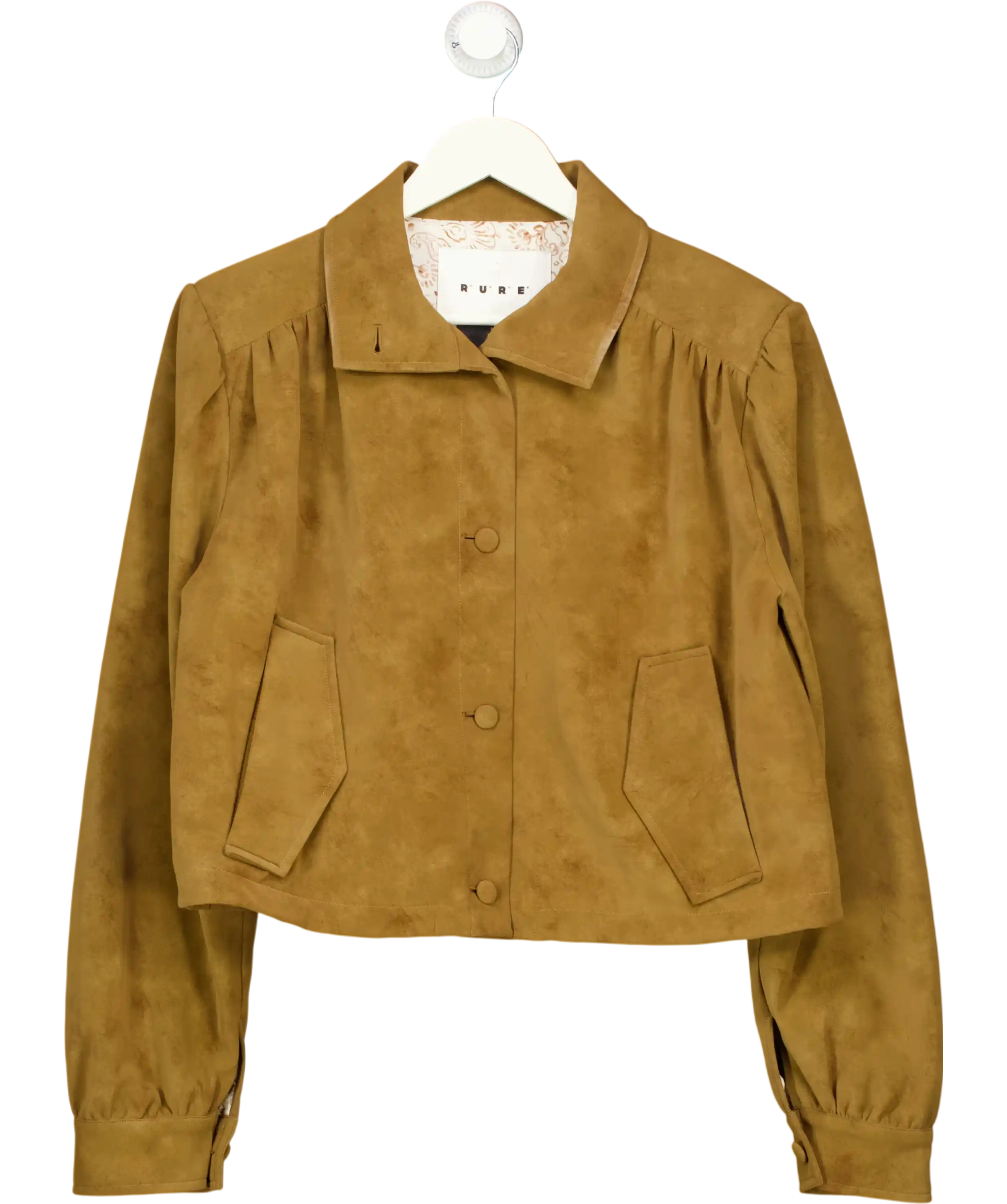 RURE Brown Button Up Jacket UK S