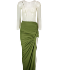 Babyboo Green Henrietta Maxi Skirt UK S