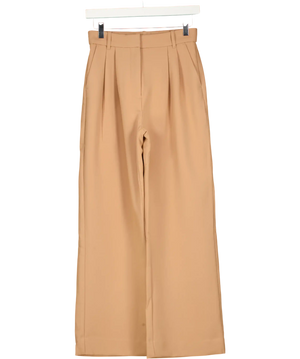 ABERCROMBIE & FITCH Abercrombie & Fitch Beige Sloane Tailored Wide Leg Trousers W26
