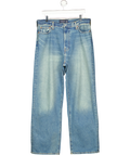 Abercrombie & Fitch Blue Rigid Denim Baggy Jean W34