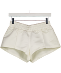 BLONDI OFFICIAL Cream Satin Shorts UK S