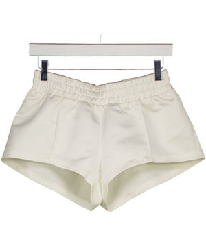 BLONDI OFFICIAL Cream Satin Shorts UK S