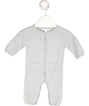 Marie Chantal Blue Button Fronted Footless All In One 0-3 Months