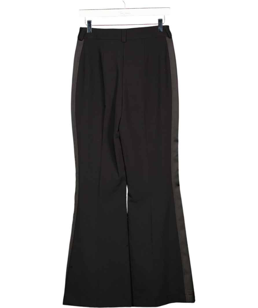 River Island Black Tux Straight Trouser UK 6