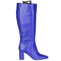 Russell & Bromley Blue Leather Middlewood Knee High Heeled Boot UK 8 EU 41 👠